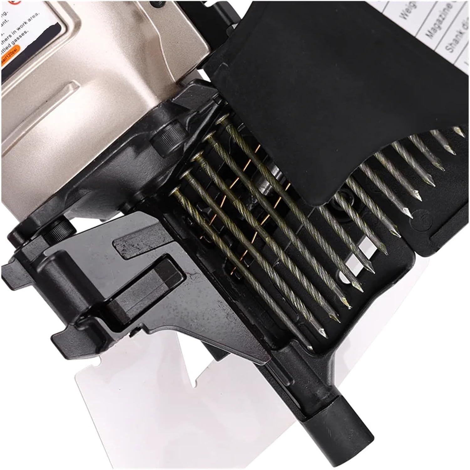 CN80 Pneumatic Coil Nailer 15° Air Nail Gun for Pallet Woodworking