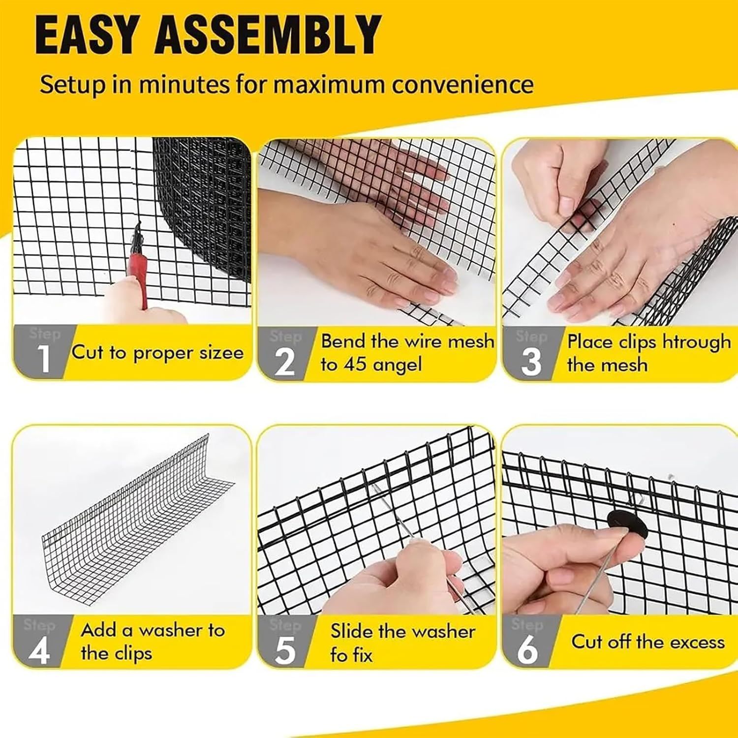 Solar Panel Bird Guard Mesh 0.5m Galvanised Steel Pigeon Protection Net