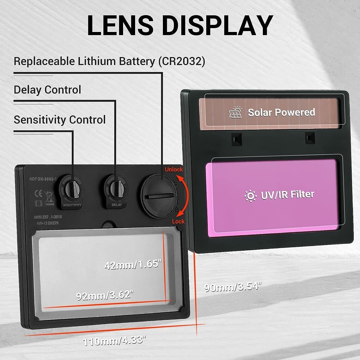 Welding Auto Darkening Helmet, True Color Solar, Welding Mask Auto Darkening, Welders Mask,