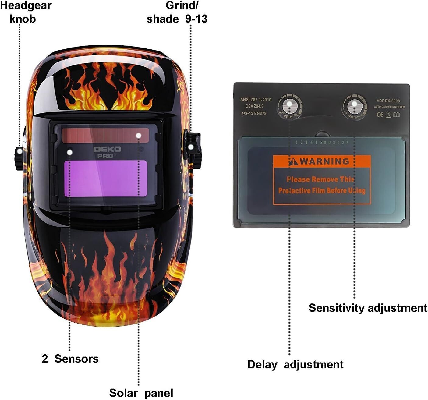 Welding Auto Darkening Helmet, True Color Solar, Welding Mask Auto Darkening, Welders Mask,