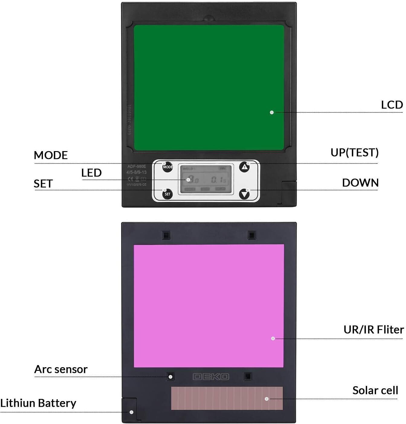 Welding Auto Darkening Helmet, True Color Solar, Welding Mask Auto Darkening, Welders Mask,