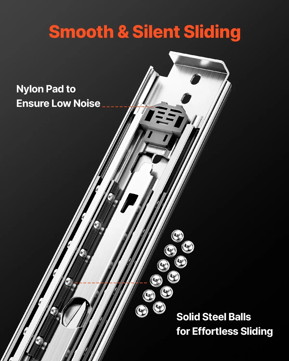 Heavy Duty Drawer Slides Smooth Drawer Movement