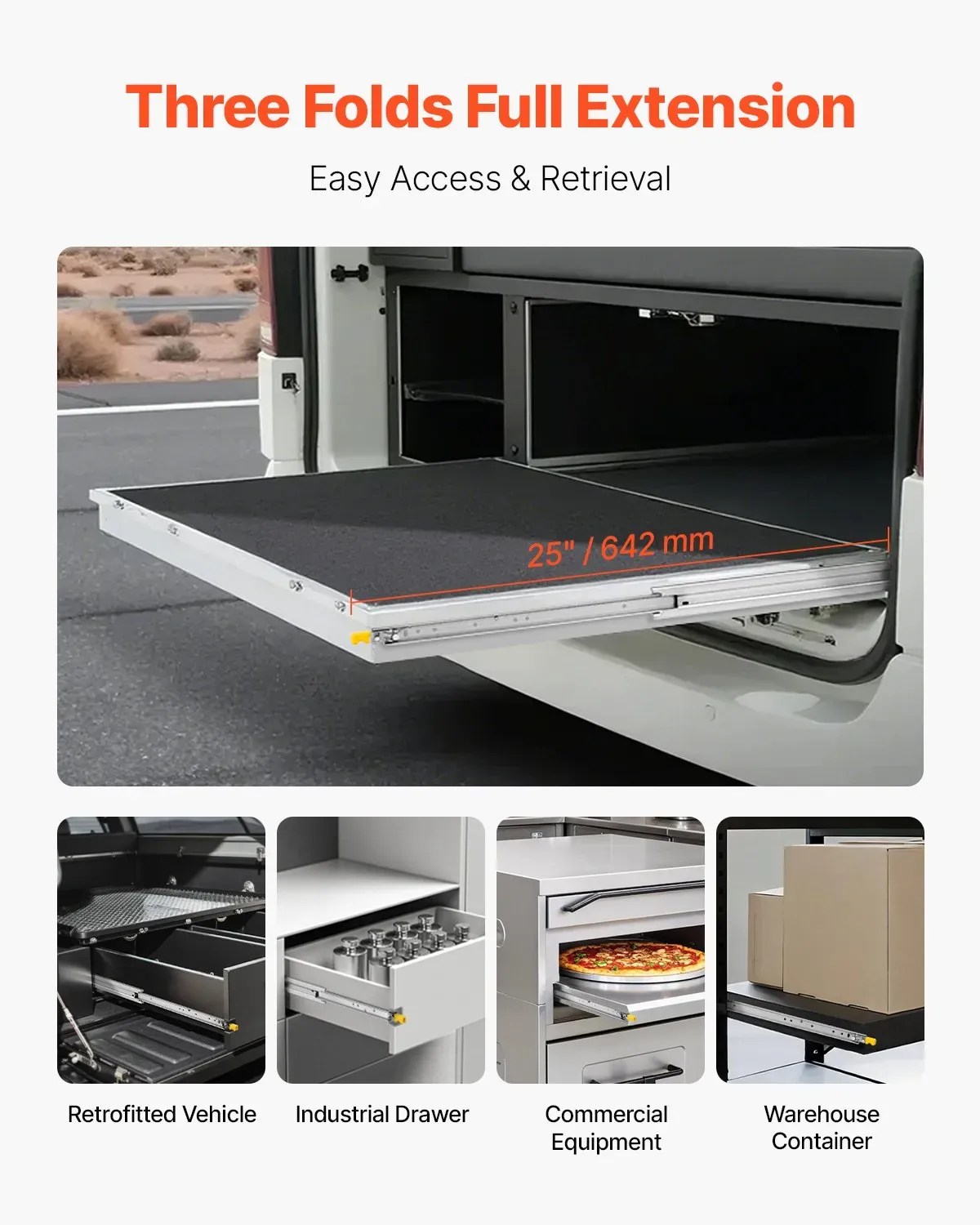 Heavy Duty Drawer Slides Smooth Drawer Movement