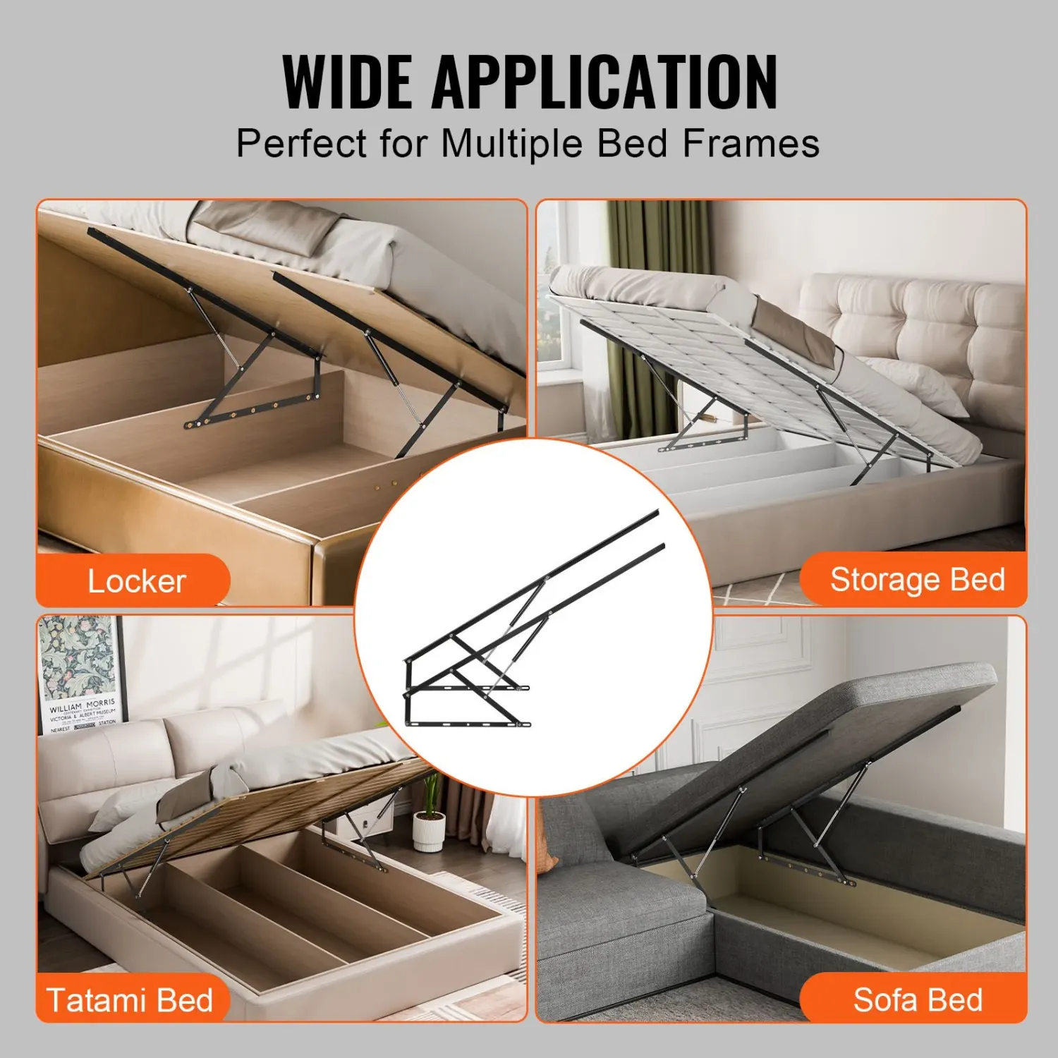Bed Lift Hydraulic Mechanism Kit for Sofa – Adjustable Hydraulic System for Easy Storage and Comfort