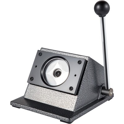 3" / 75mm Button Maker with Manual Round Punch Die - Ideal for Creating Custom Buttons and Badges - Durable, Easy-to-Use Machine for Graphics, Promotions, Events, and DIY Projects
