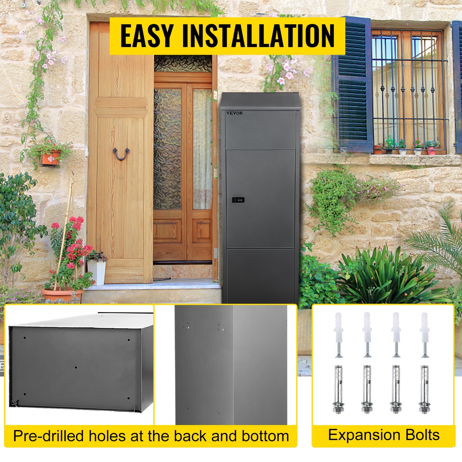 Outdoor Parcel Delivery Box Secure Package Storage