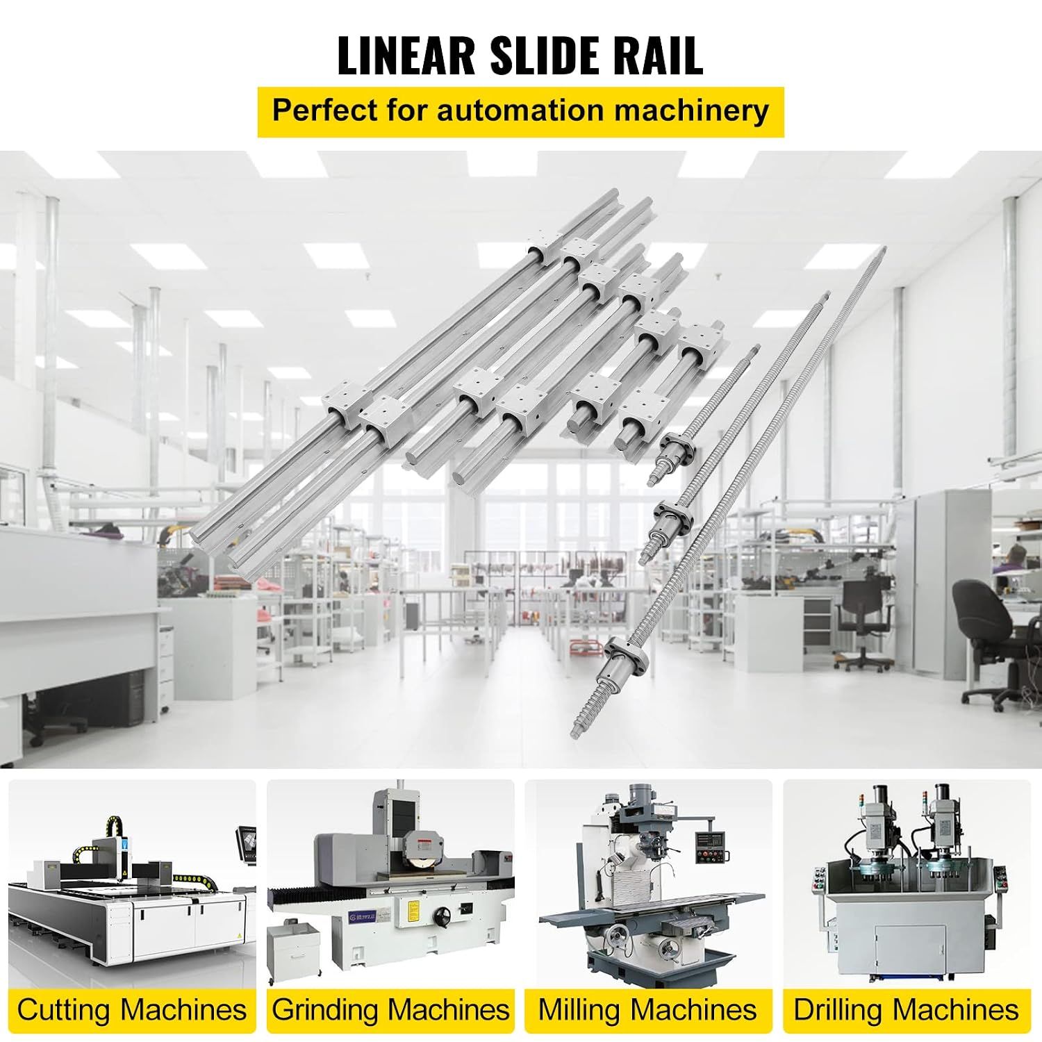 Set of Complete SBR20 Linear Rail &amp; RM1605 Ball Screw Kit – CNC Motion System