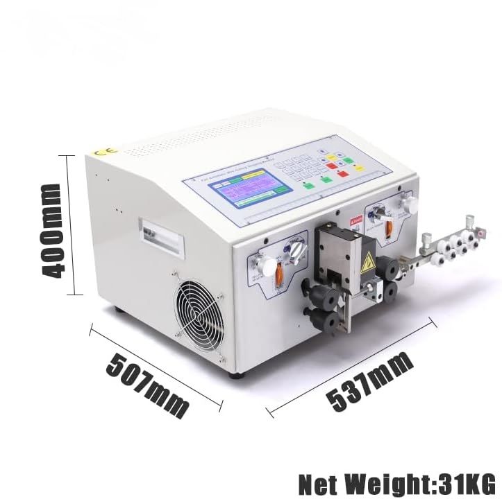 EA03C Automatic Wire Cutting &amp; Stripping Machine, Computerized Cable Cutter for 0.2–10mm² Wires