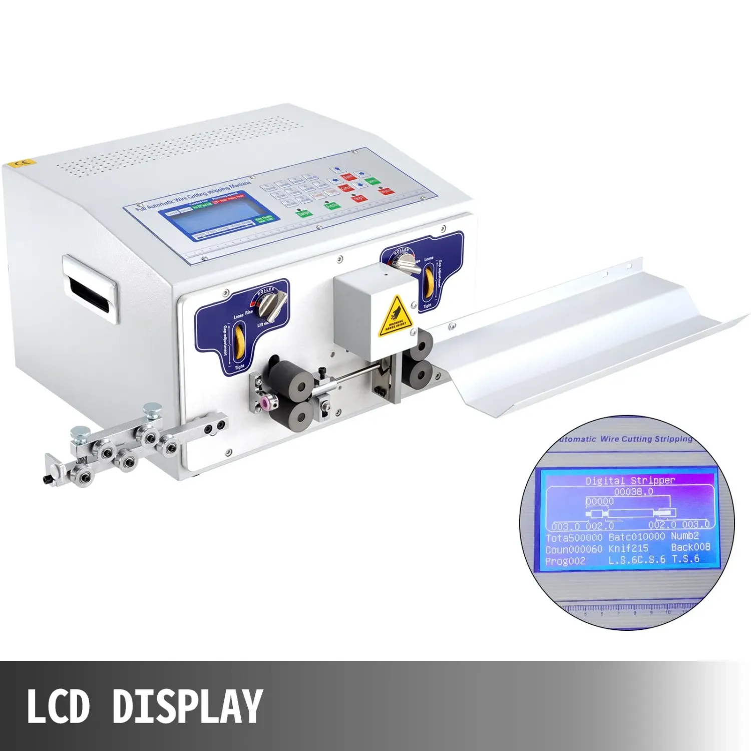 Automatic Electric Wire Stripping Machine – 300W, LCD Control, 0.1–8mm²