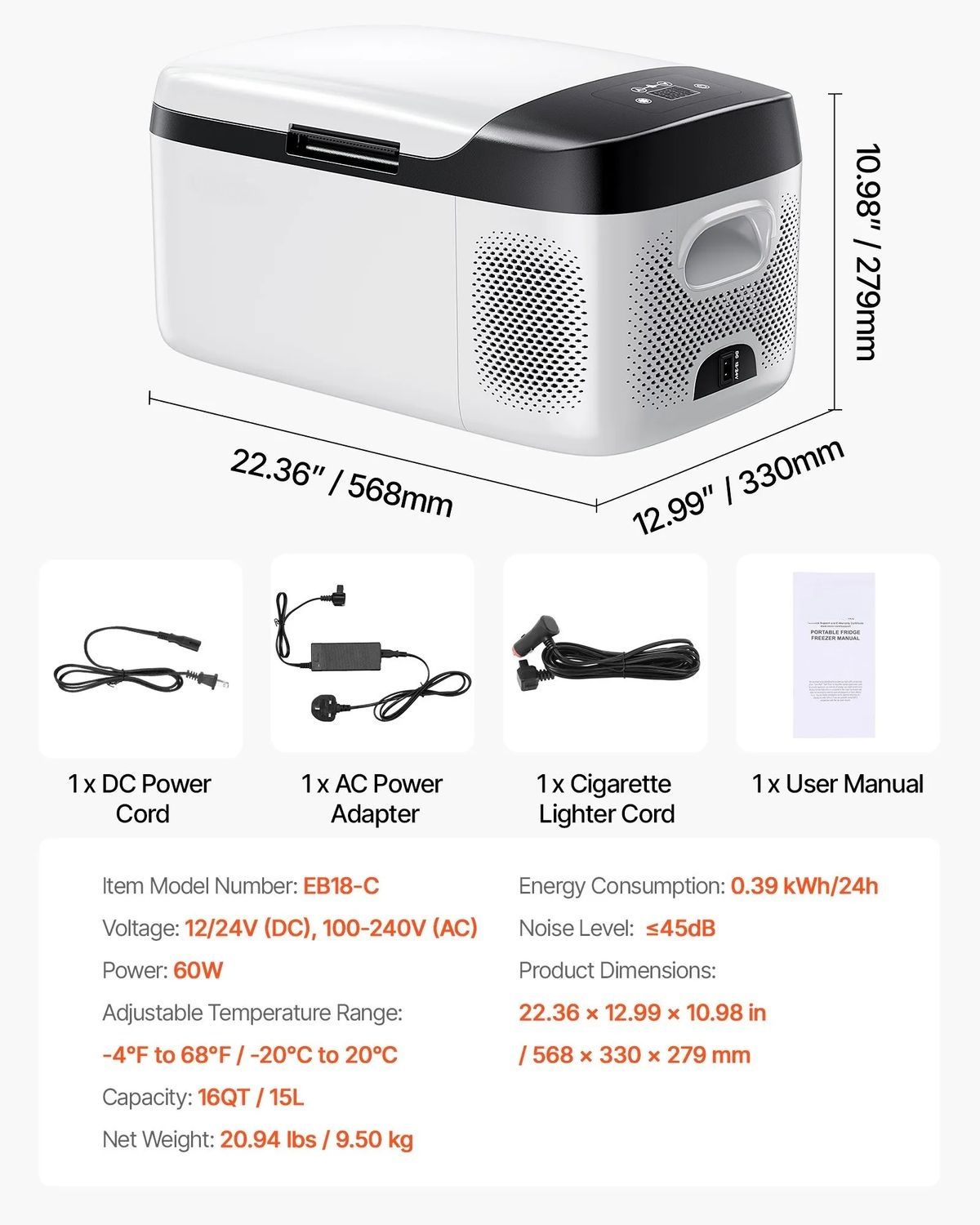 Portable Compressor Fridge Freezer