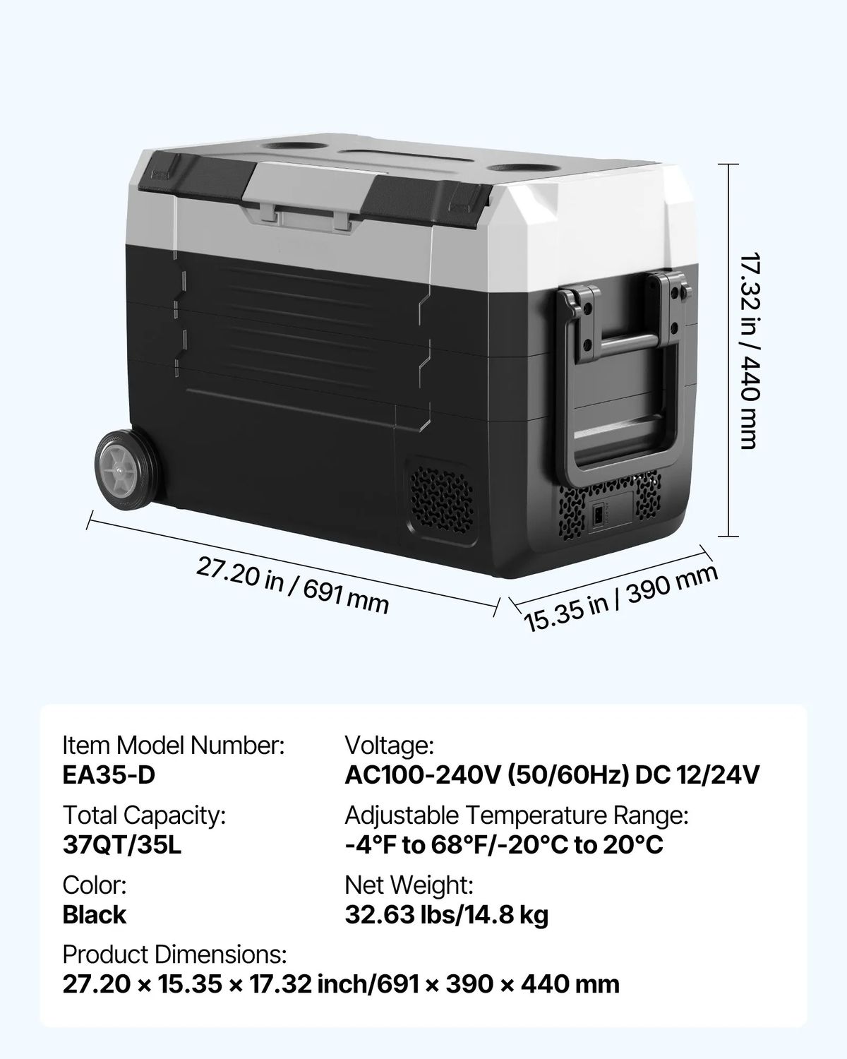 Portable Compressor Fridge Freezer