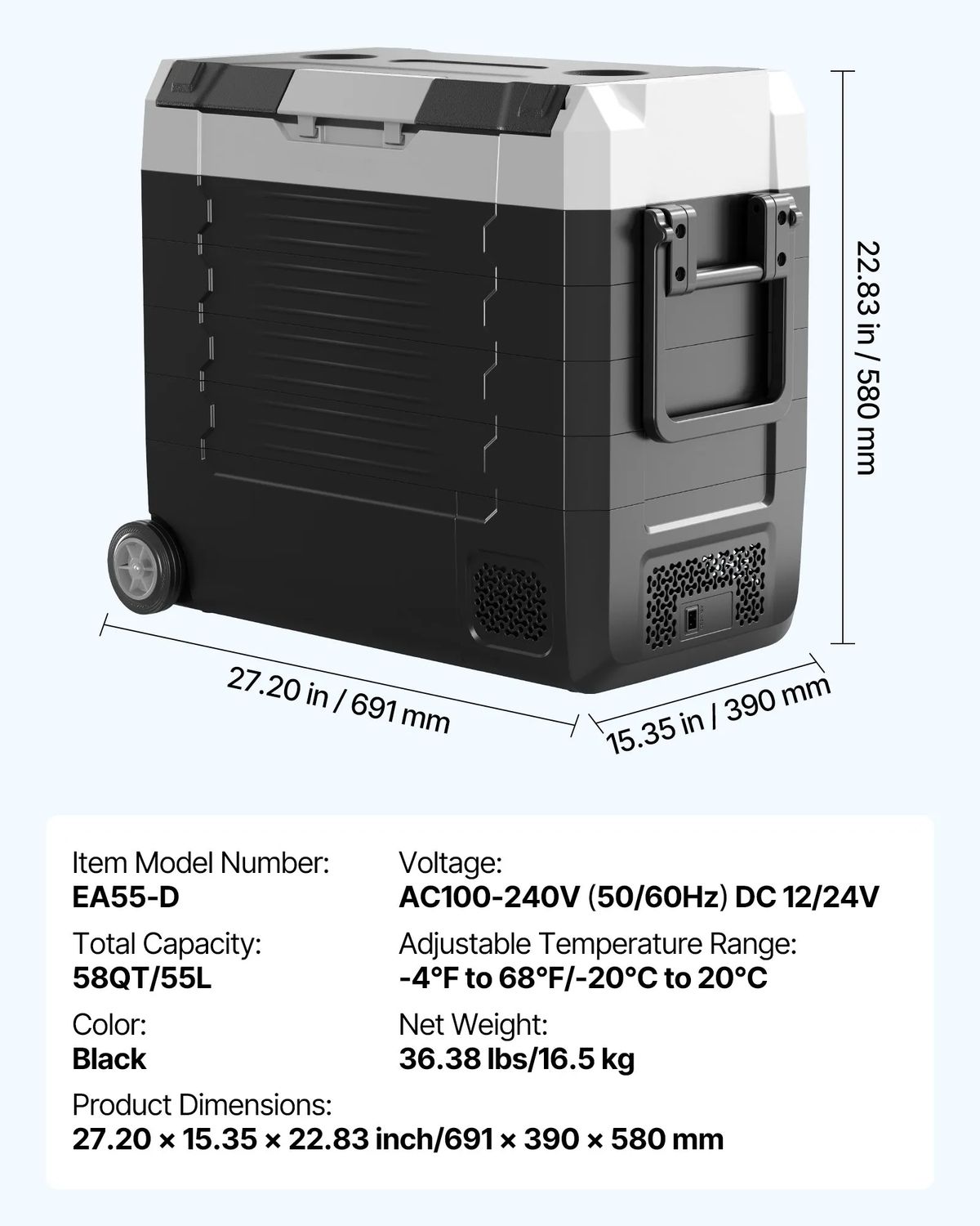 Portable Compressor Fridge Freezer