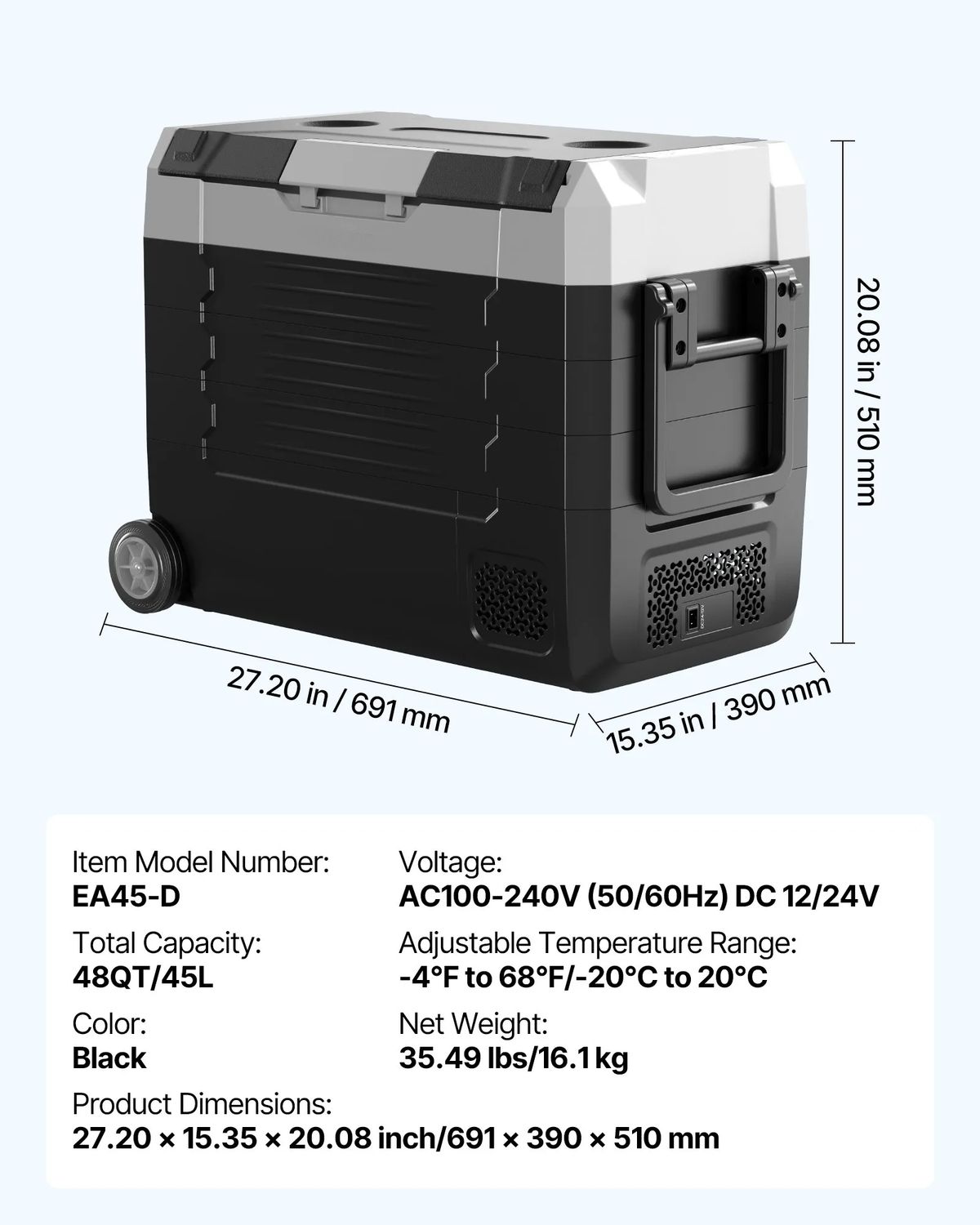 Portable Compressor Fridge Freezer