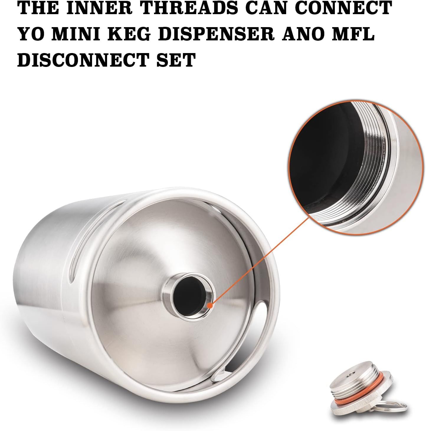 Mini Beer Keg 5 Litre Portable Brewing Growler
