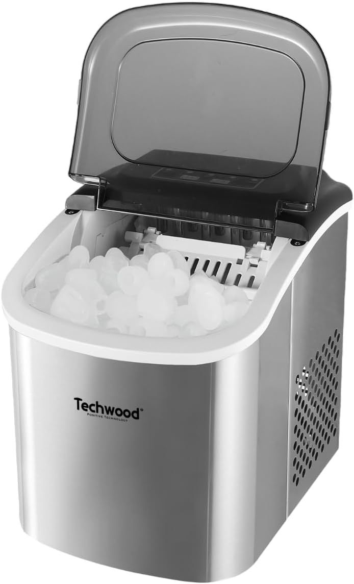 12kg Portable Stainless Steel Ice Maker (1.3L)