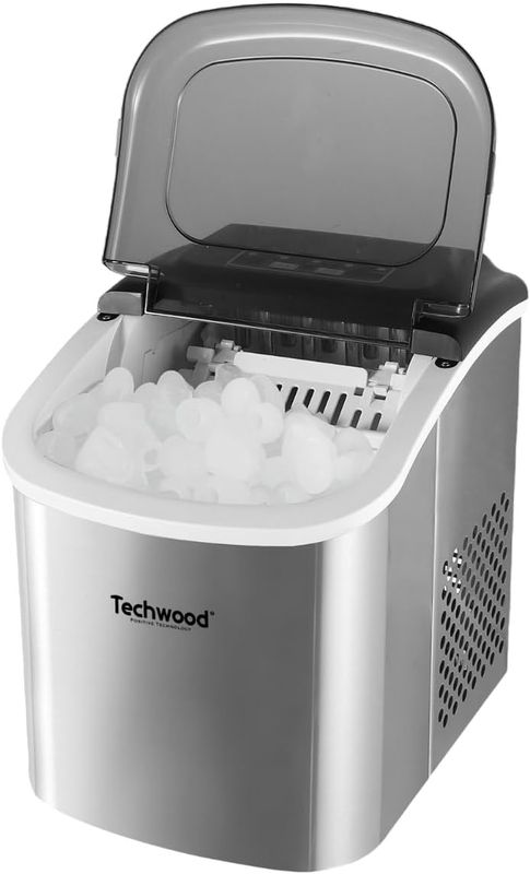 12kg Portable Stainless Steel Ice Maker (1.3L)