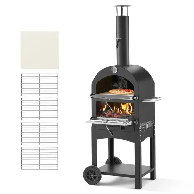 Portable 12-Inch Outdoor Pellet Pizza Oven – Portable Wood-Fired Pizza Maker