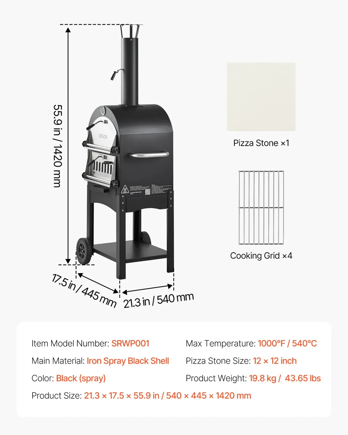 Portable 12-Inch Outdoor Pellet Pizza Oven – Portable Wood-Fired Pizza Maker