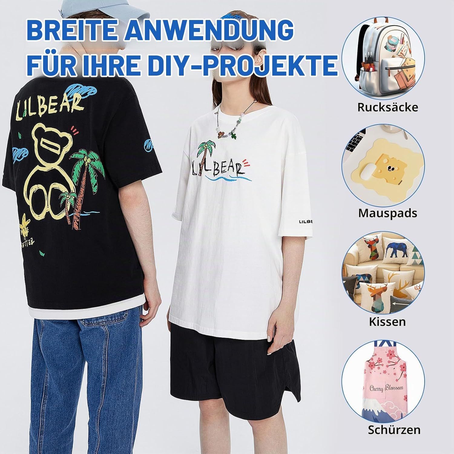 2-in-1 Heat Press Machine — 30×25cm / 12×10 Inch, Quick Heating &amp; Timer, Sublimation Transfer Press for T-Shirts, Hats, Trousers &amp; Bags, Cotton &amp; Polyester Compatible