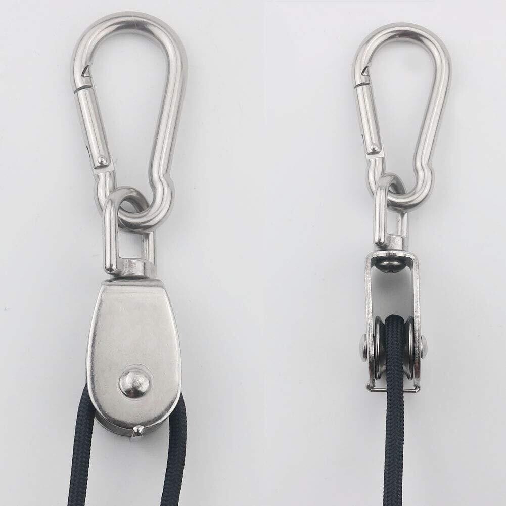 Stainless Steel Pulling &amp; Lifting Swivel Crane Pulley Set Wheel Block