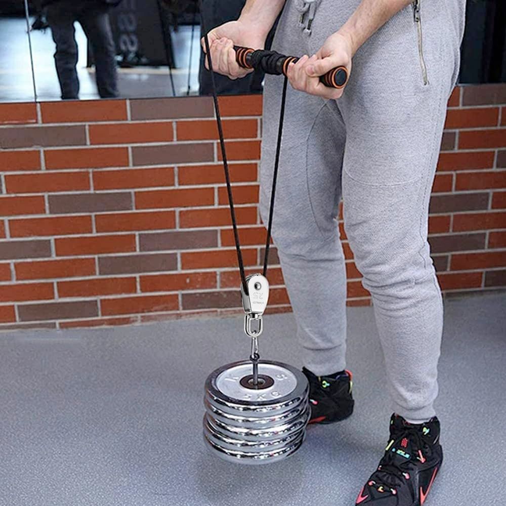 Stainless Steel Pulling &amp; Lifting Swivel Crane Pulley Set Wheel Block