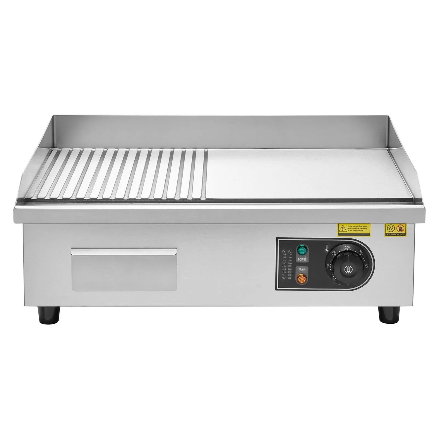 Commercial Electric Griddle 3200W Stainless Steel Grill