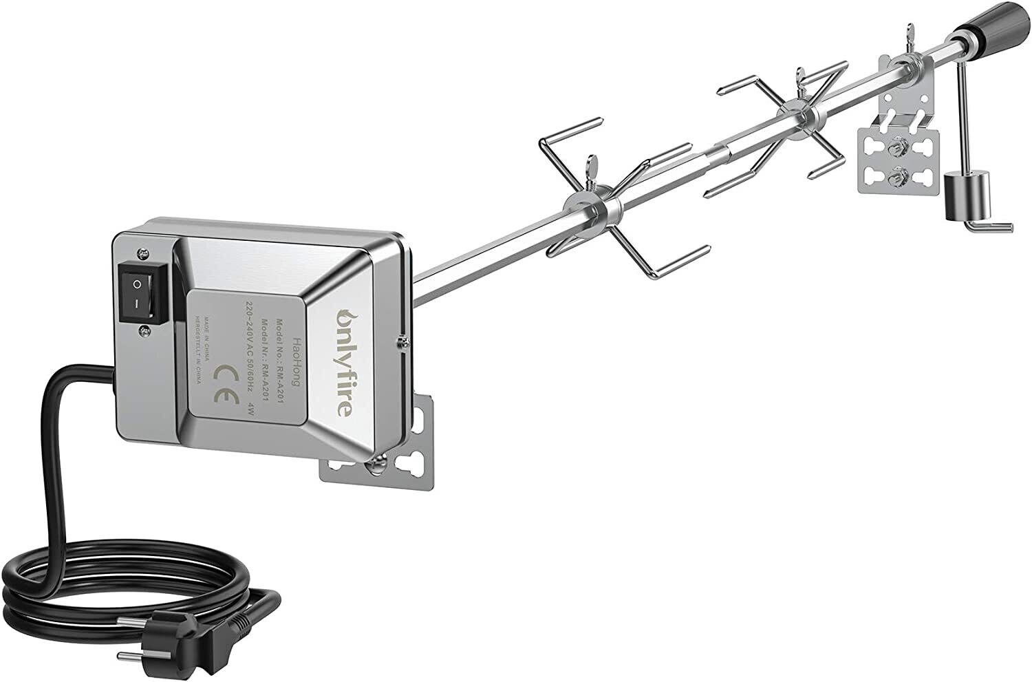 Universal Barbecue Skewer Set with EU Electric Motor Holder