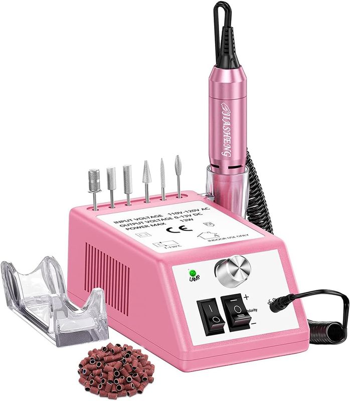 Professional Electric Nail Drill Machine – 20,000 RPM Manicure &amp; Pedicure Kit