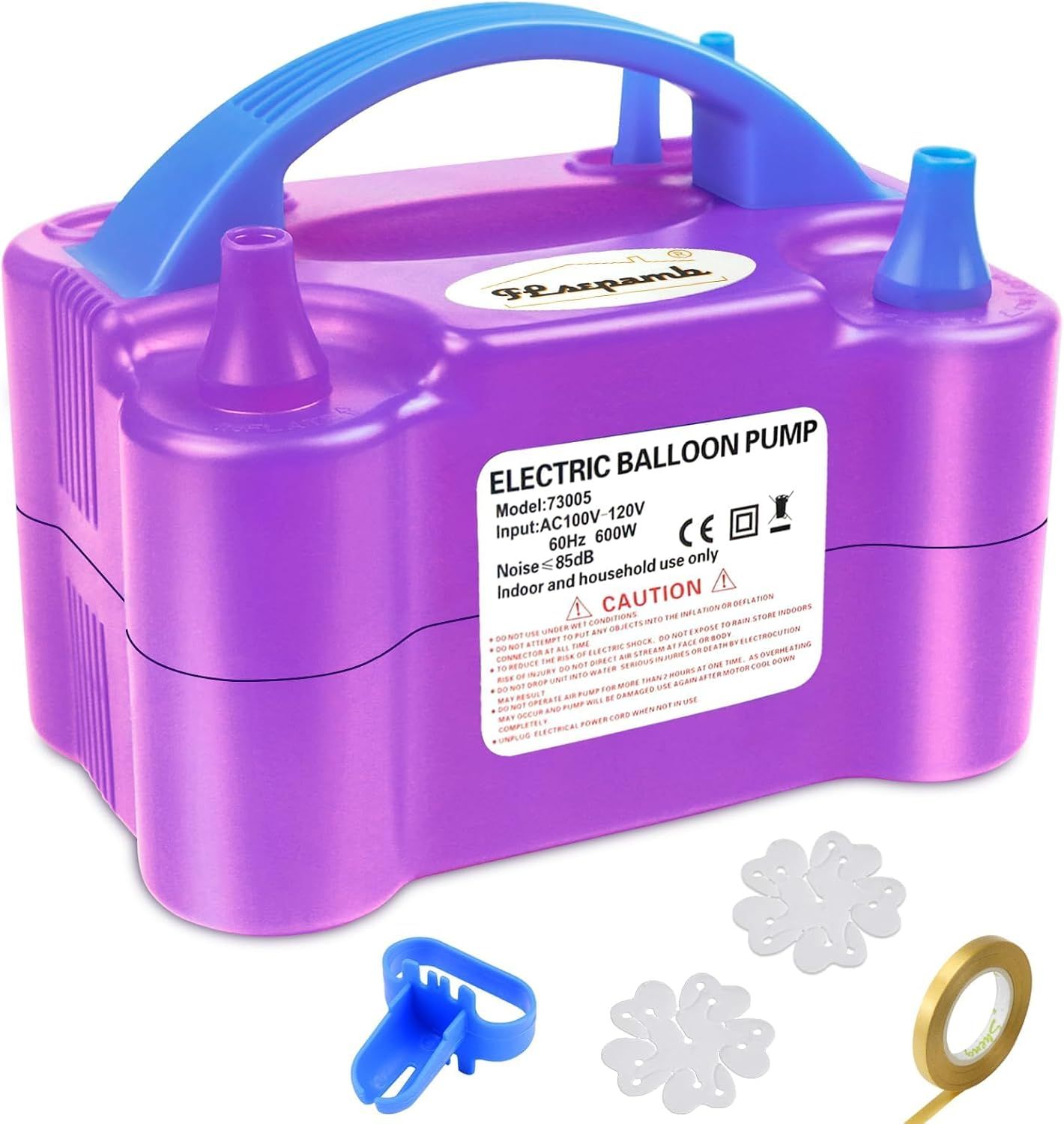 Electric Balloon Pump Inflator with 4 Nozzles