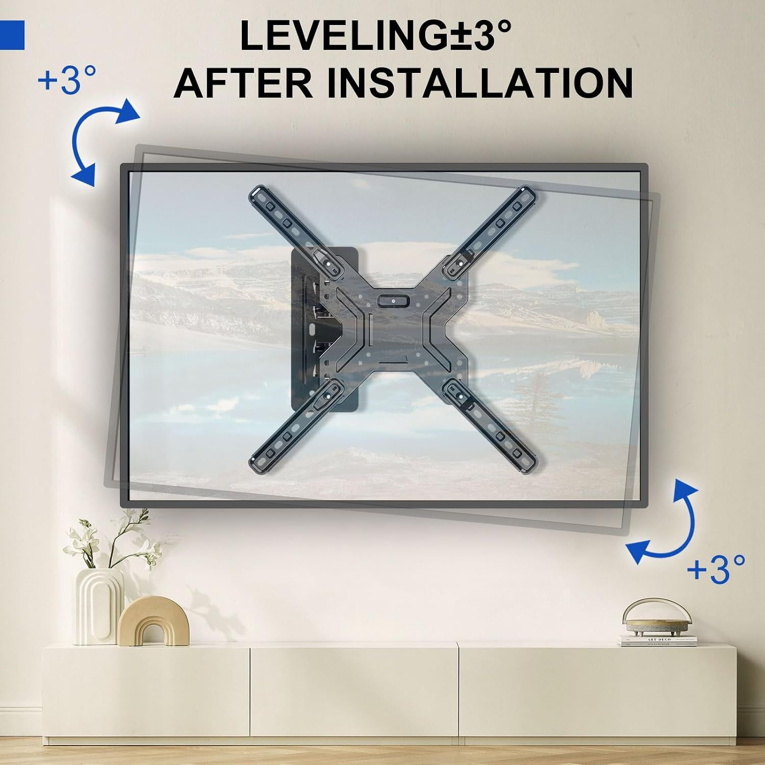 Universal Full-Motion TV Wall Mount – 26–60", Up to 35 kg, Swivel &amp; Tilt