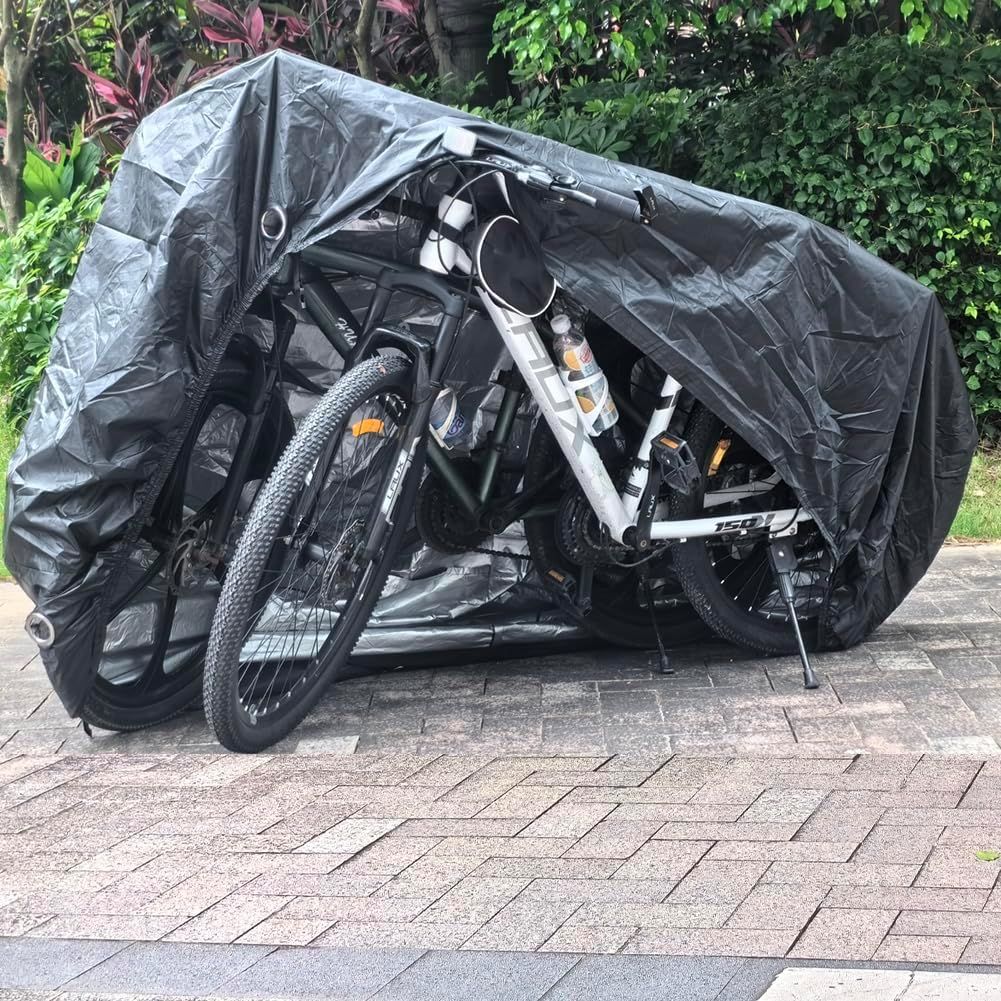 Waterproof Bicycle &amp; Motorcycle Cover – Black, 210D Oxford Fabric