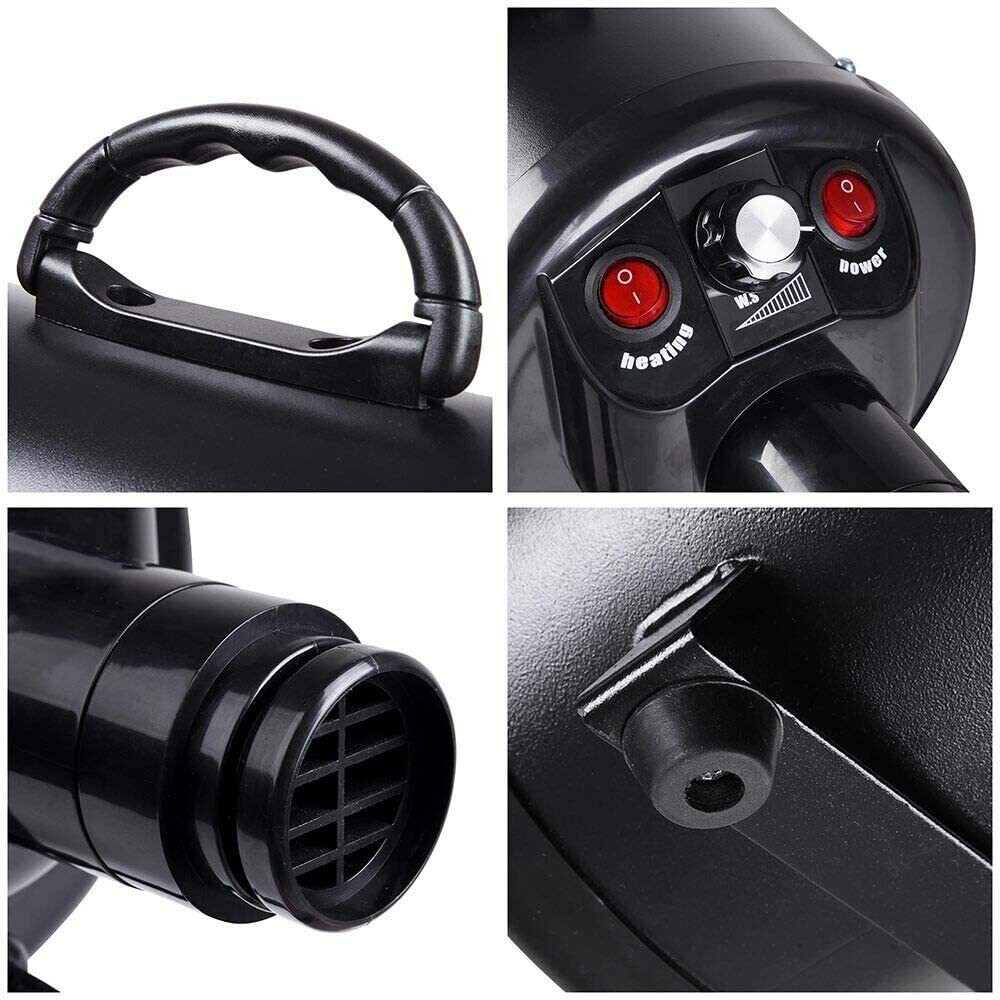 2800W High-Power Pet Grooming Hair Dryer Blaster - Fast Drying for Dogs and Cats with Adjustable Speed and Temperature, Quiet Operation, and Flexible Hose for Professional Grooming