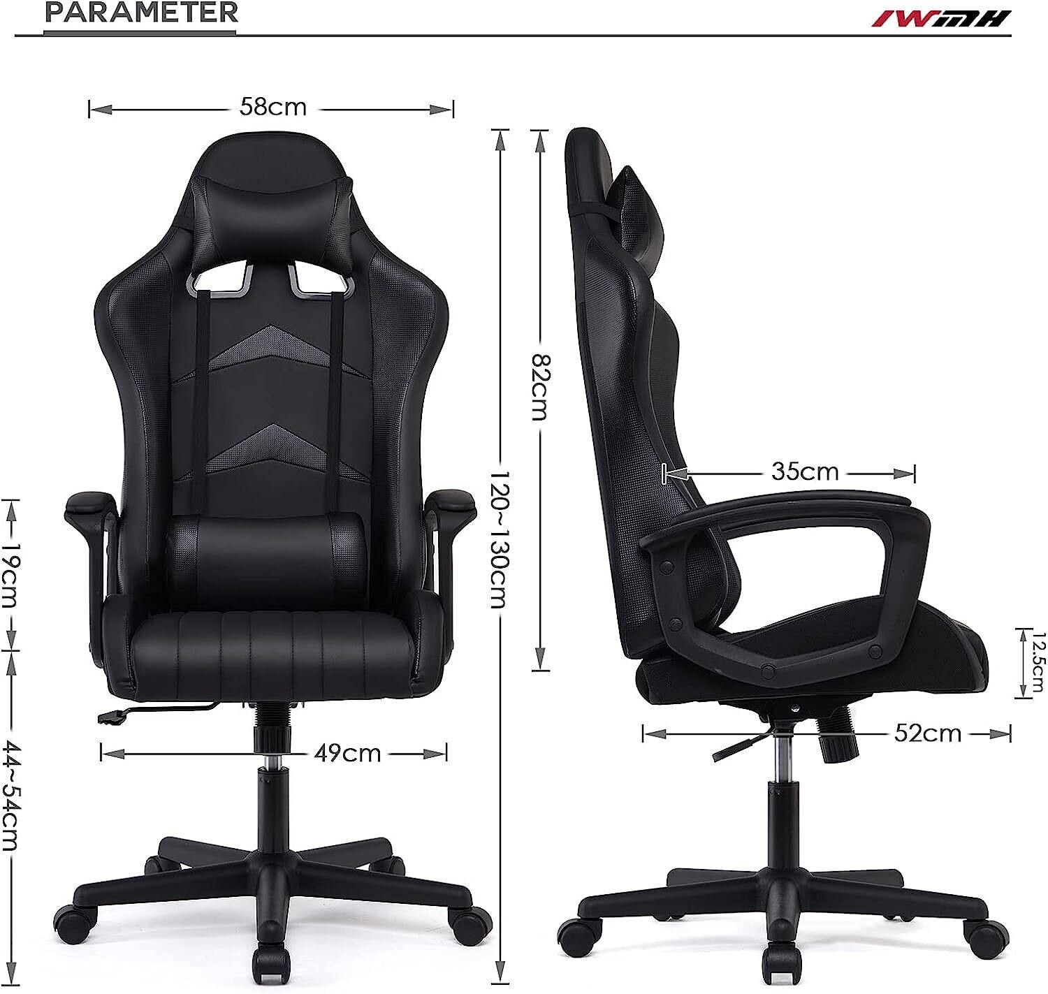 Ergonomic Gaming Chair Adjustable Support Office Chair