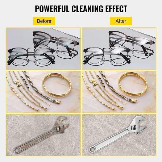 2L Ultrasonic Cleaner Washing Machine for Jewelry, Small Parts &amp; Delicate Items