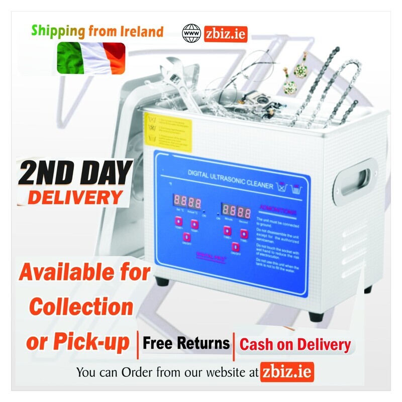 2L Ultrasonic Cleaner Washing Machine for Jewelry, Small Parts &amp; Delicate Items