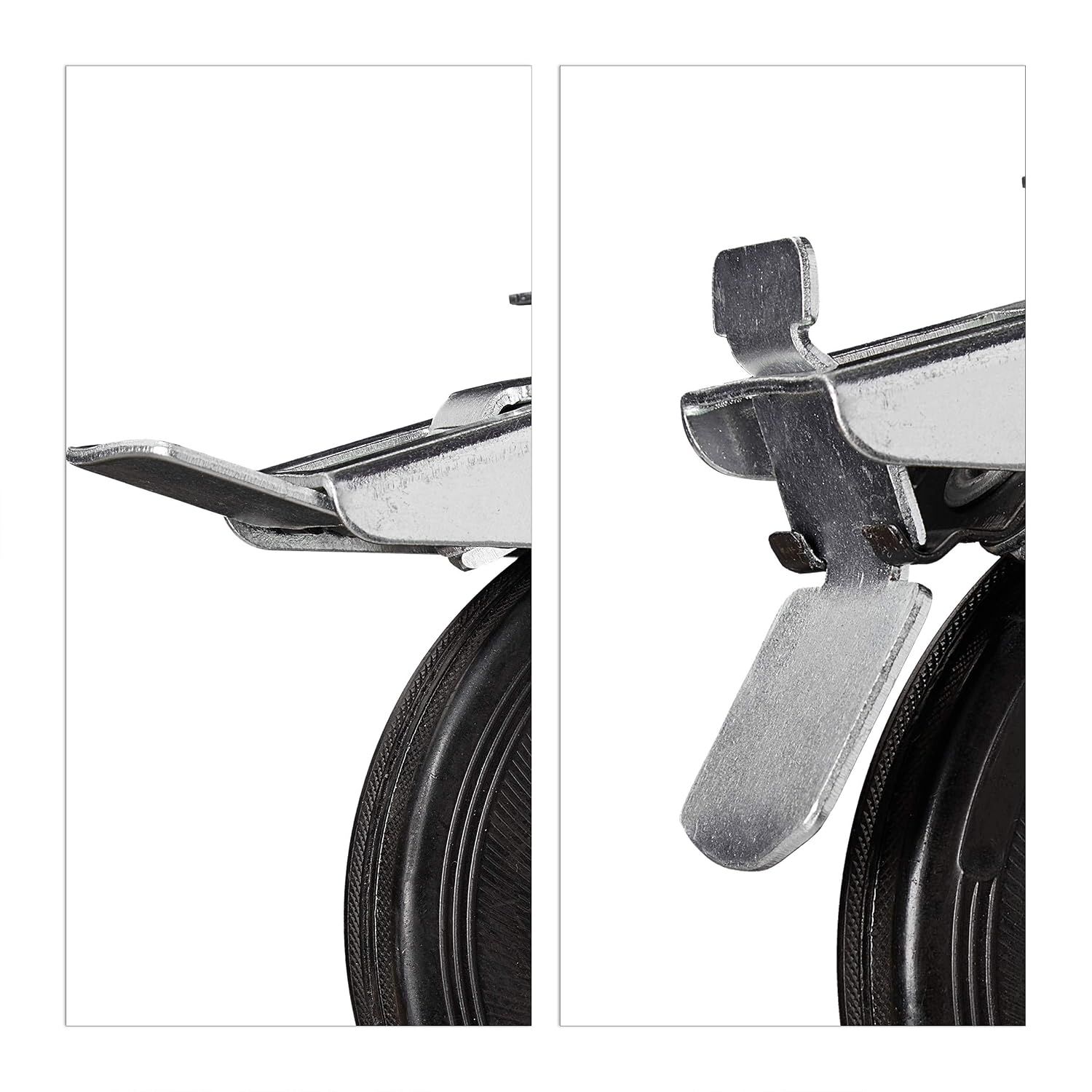 Heavy-Duty Swivel Castors – Set of 4 with 2 Brakes, 360° Rotation