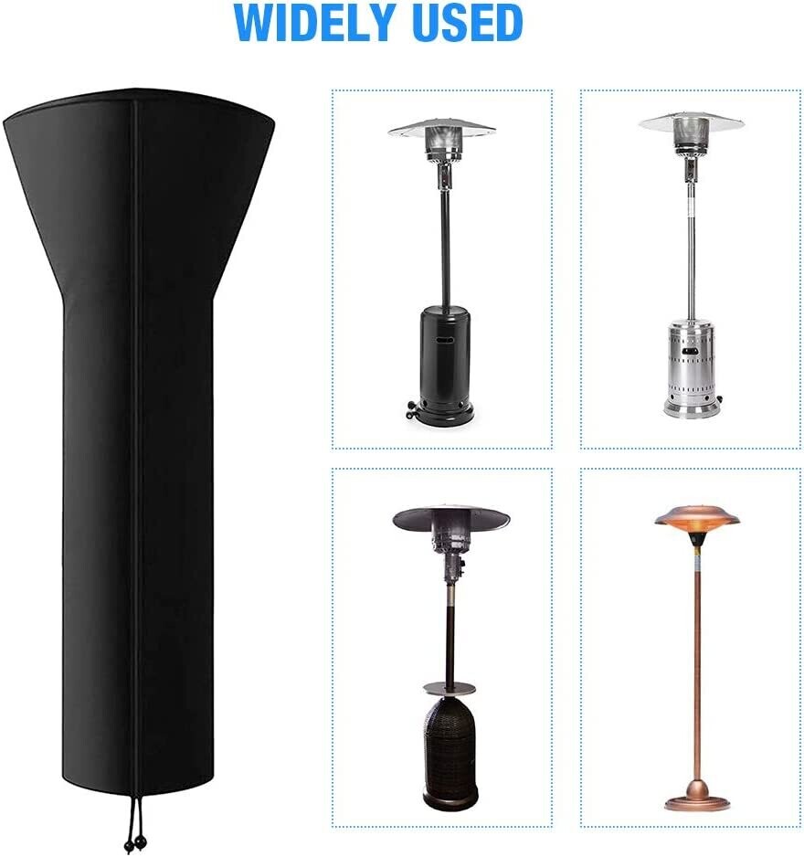 Waterproof Patio Heater Covers with Zipper and Storage Bag