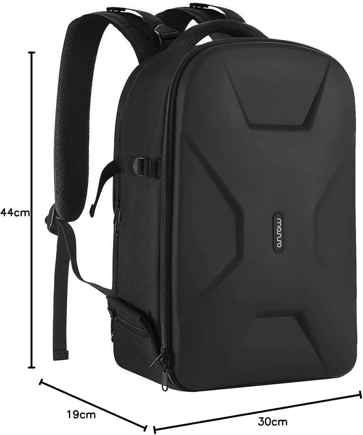 Waterproof Hardshell Camera Bag with Full-Open Access, Tripod Holder, and Laptop Compartment