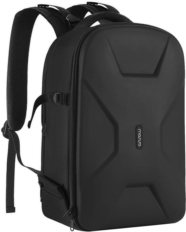 Waterproof Hardshell Camera Bag with Full-Open Access, Tripod Holder, and Laptop Compartment