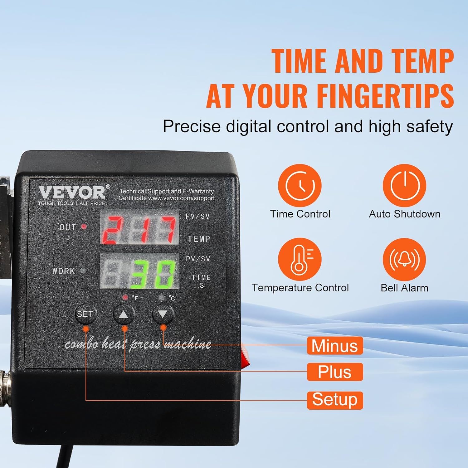 Versatile 15" Industrial Heat Press