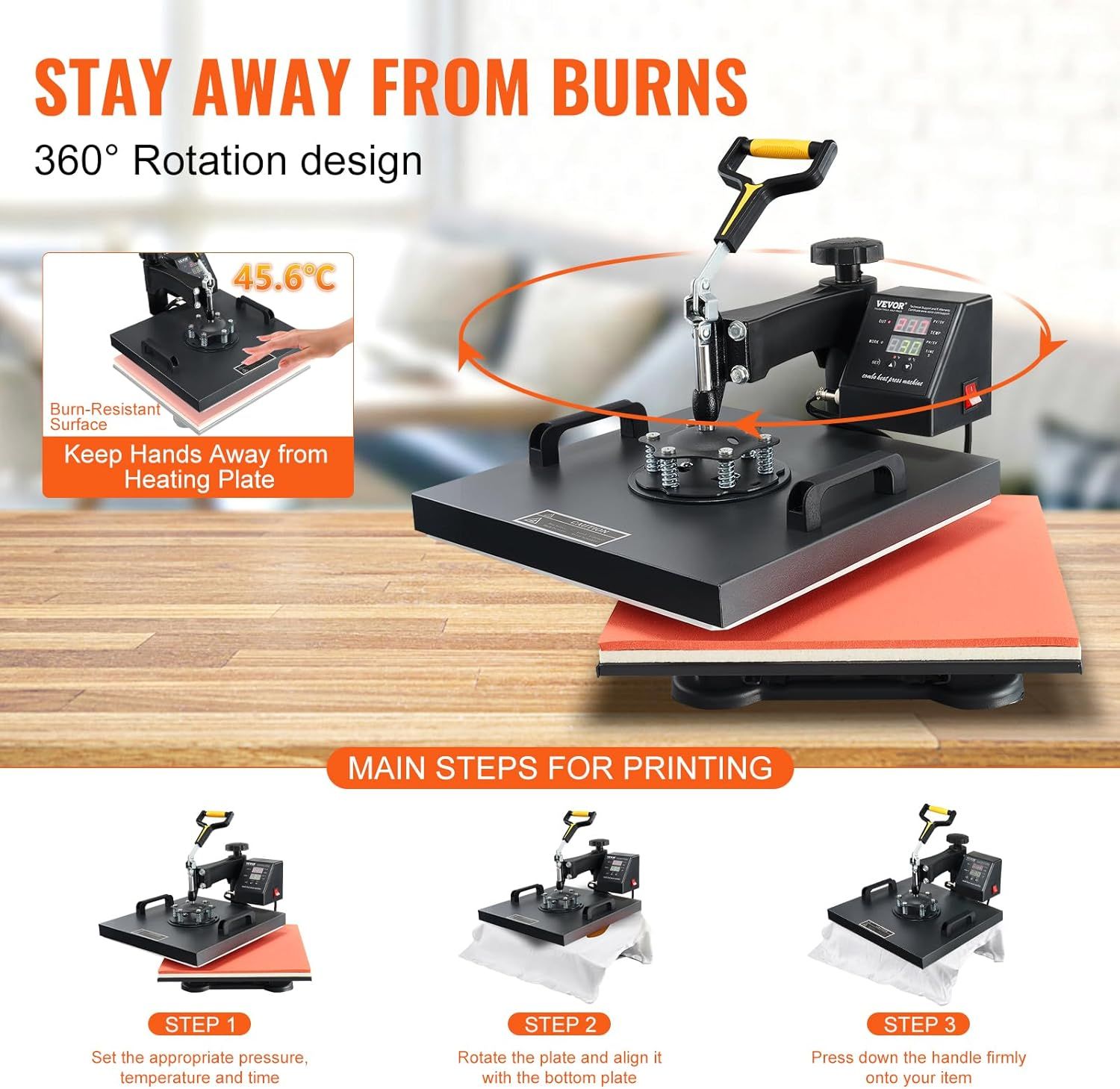 Versatile 15" Industrial Heat Press