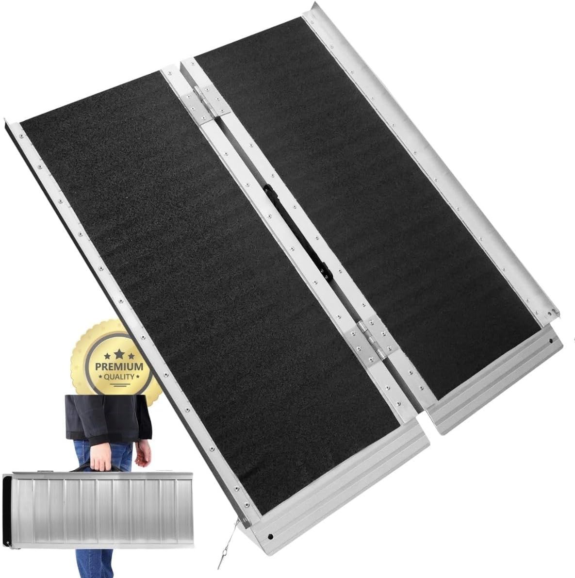Folding Portable Wheelchair Ramp Lightweight Aluminium Mobility Access Ramp