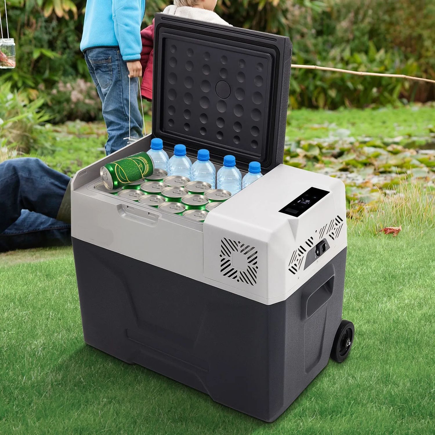 Portable 40L Car Refrigerator &amp; Freezer – 12V/24V DC and 100–240V AC, Model CX40