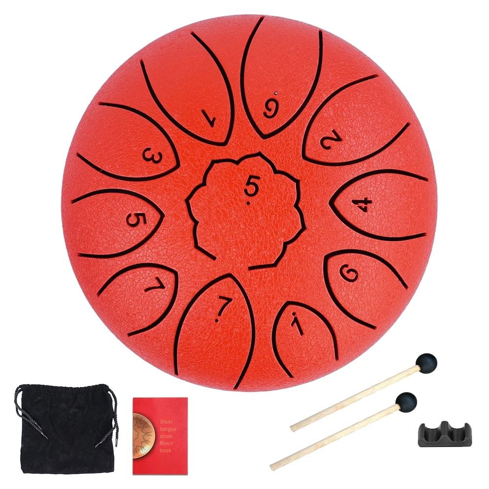 Steel Tongue Drum 6 Inch 11 Note Gift Set
