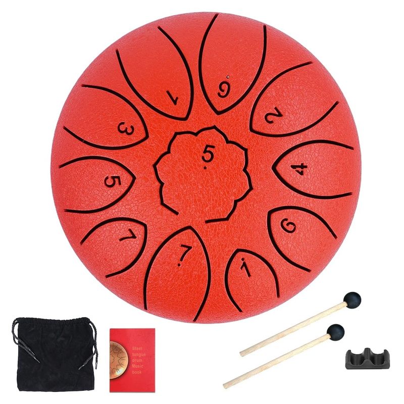 Steel Tongue Drum 6 Inch 11 Note Gift Set
