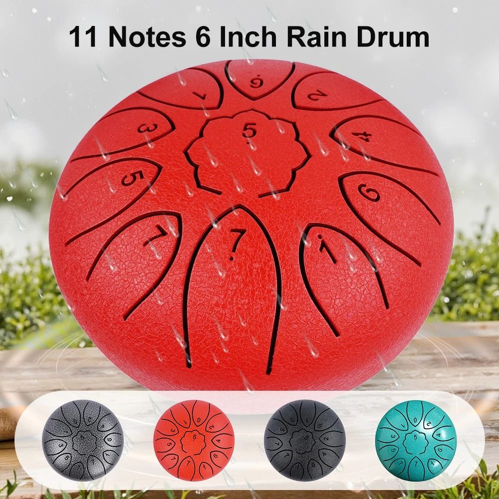 Steel Tongue Drum 6 Inch 11 Note Gift Set