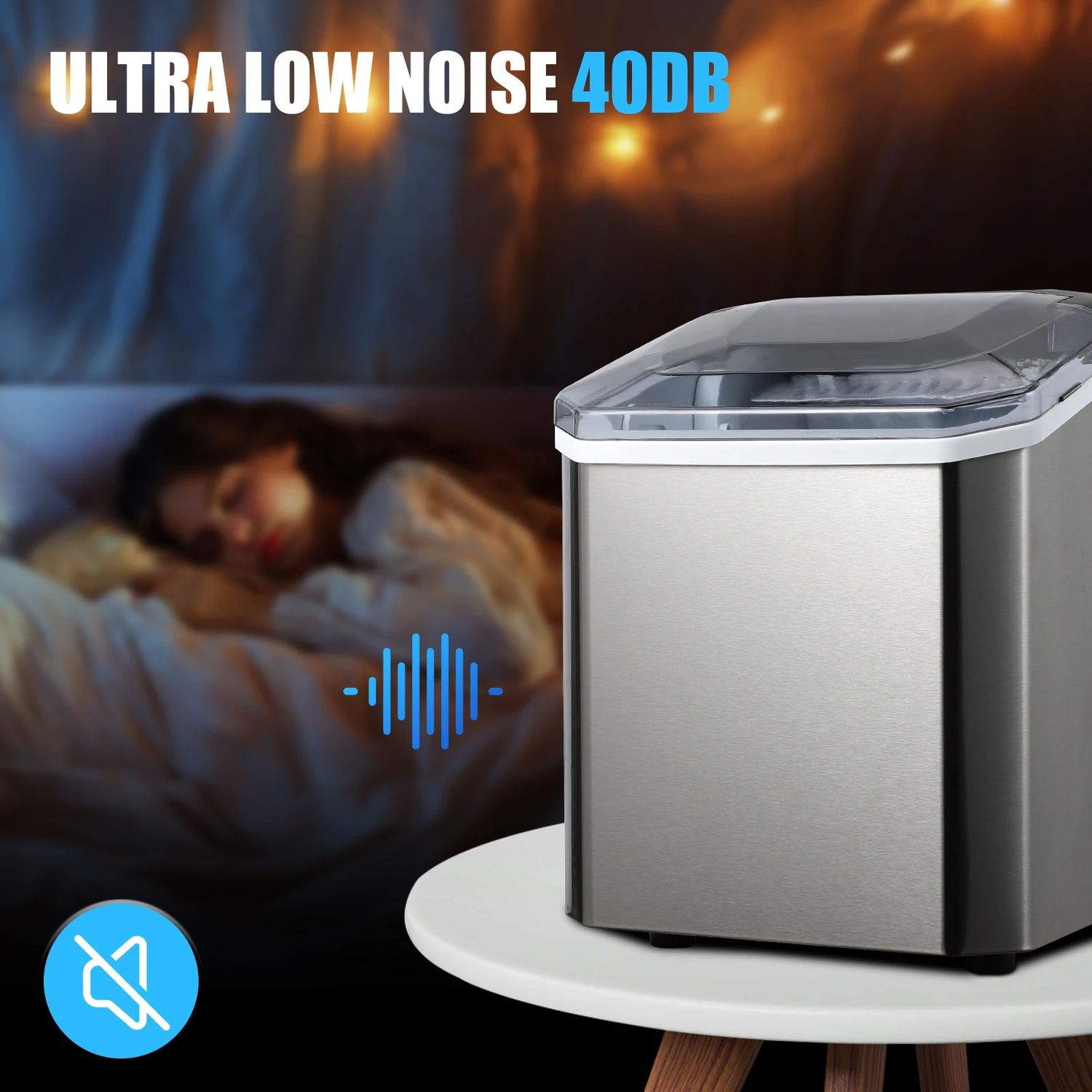 Portable Countertop Ice Maker 12kg/24H