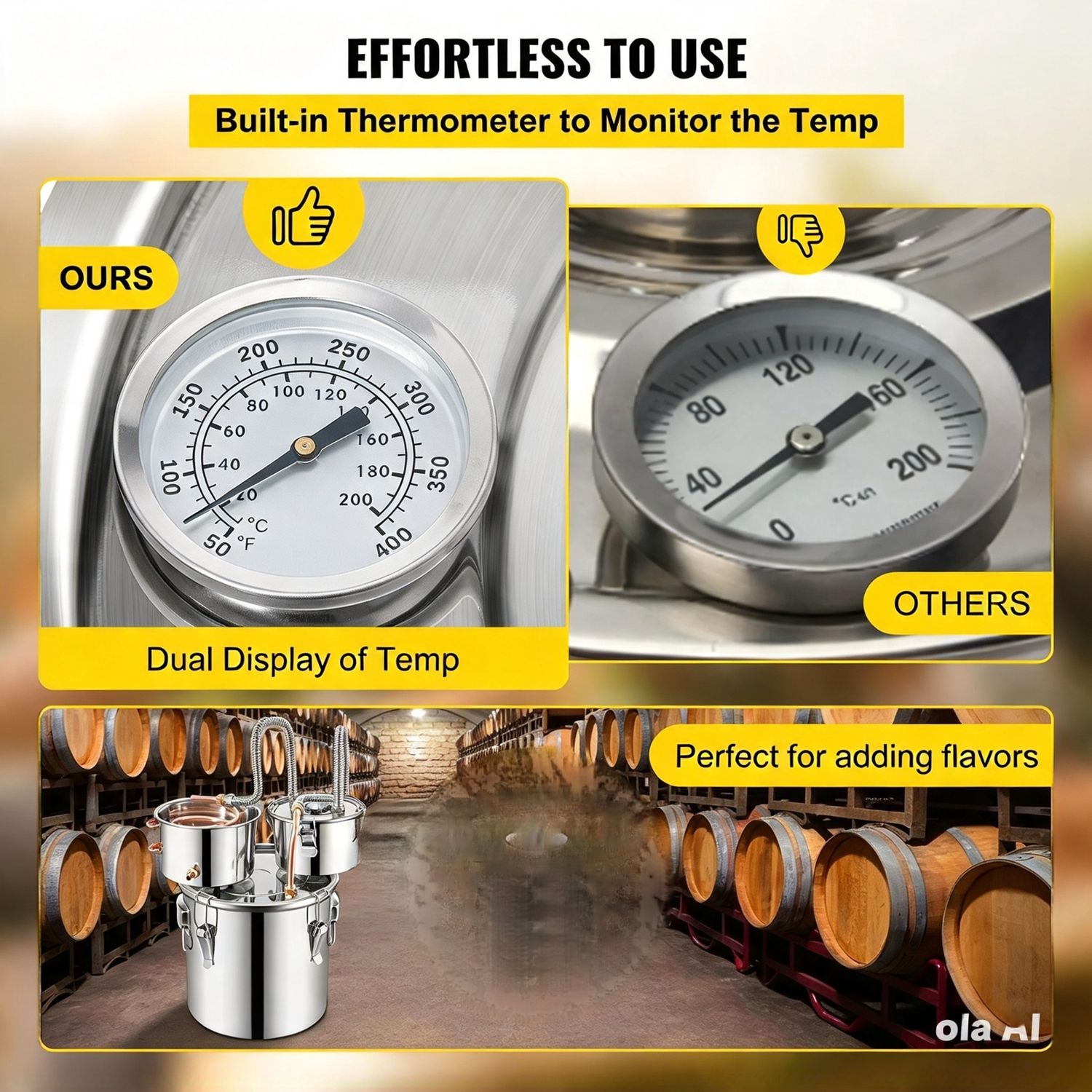 Stainless Steel Alcohol Distillation Kit with Copper Condenser &amp; Thumper Keg