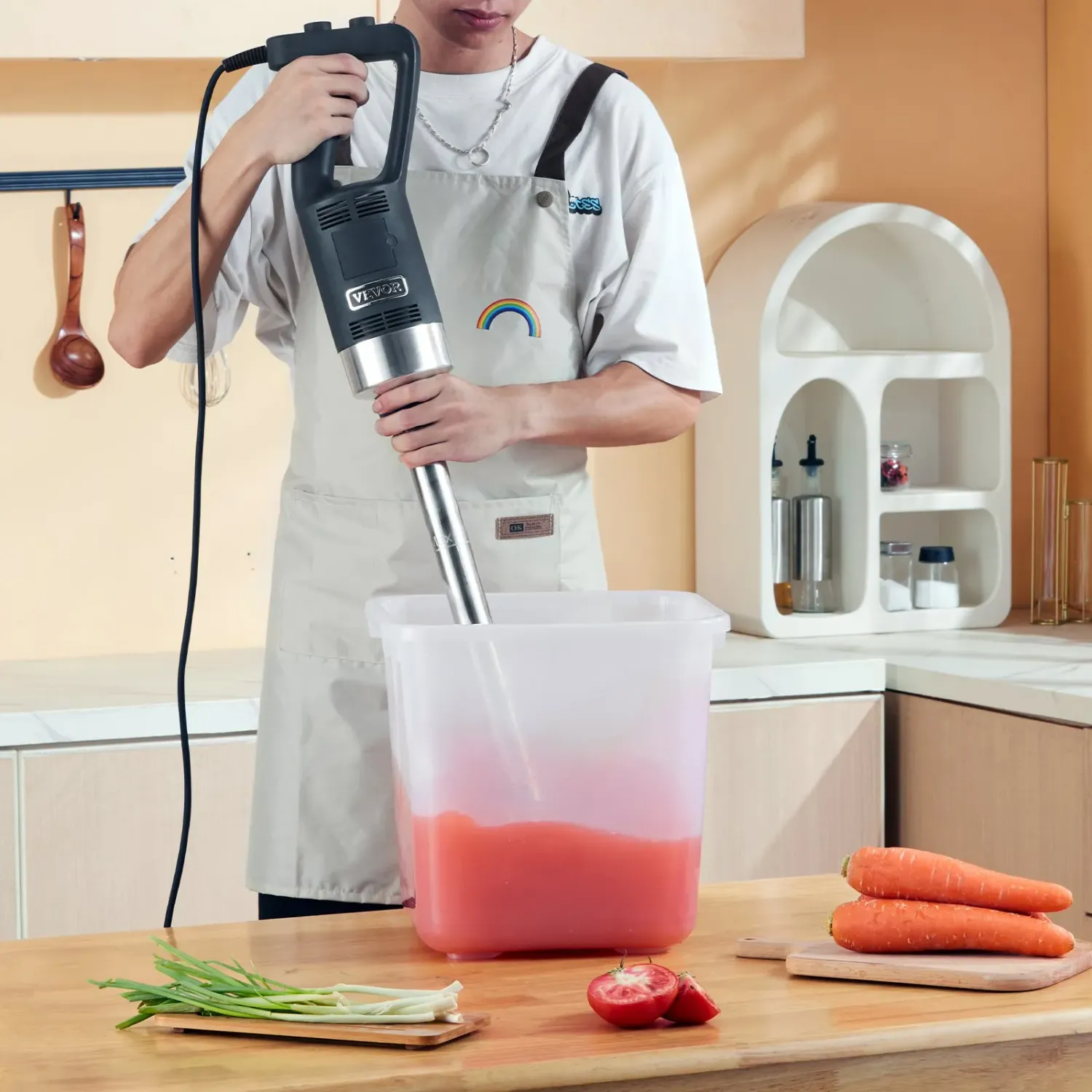 Commercial Immersion Blender 500W Heavy Duty