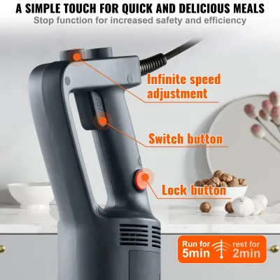 Commercial Immersion Blender 500W Heavy Duty